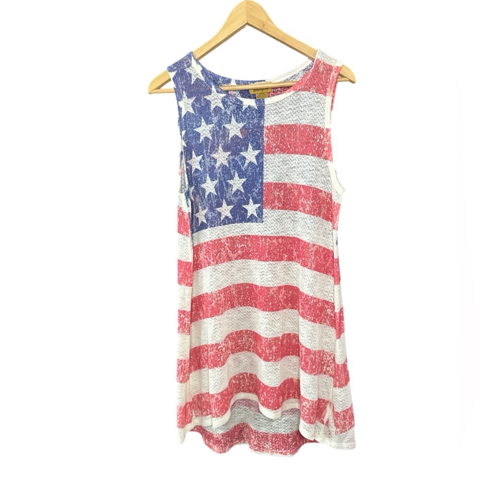 Wrangler | Swimsuit Cover Up Dress | Large | American Flag | Red White Blue